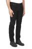 SBU 04600_23AW Jeans elasticizzato in velluto millerighe nero 02