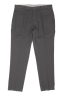 SBU 04603_23AW Pantalon classique en coton stretch gris avec pinces 06