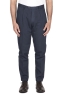 SBU 04606_23AW Classic blue stretch cotton pants with pinces 01