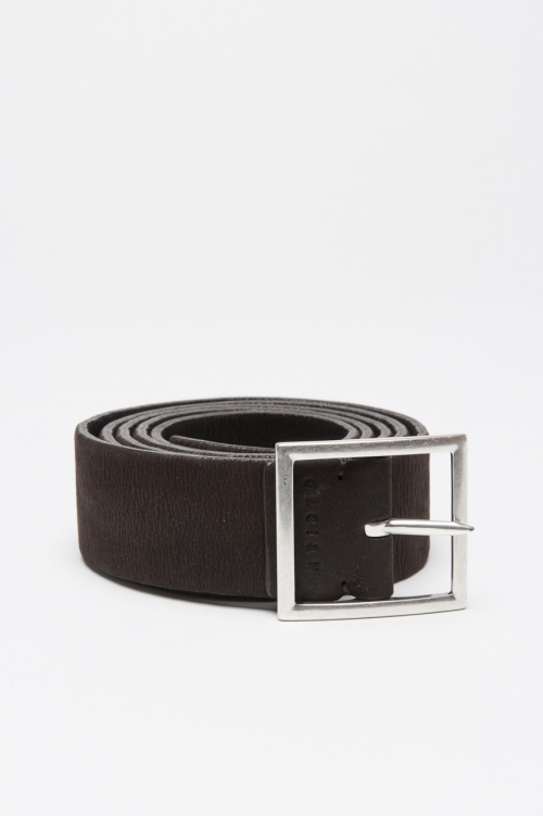 Cinturón reversible marrón y negro y en cuero stretch 3 cm