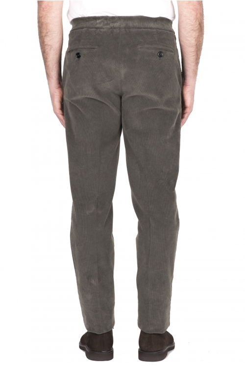 SBU 04630_23AW Comfort pants in brown stretch corduroy 01