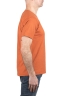 SBU 04632_23AW Flamed cotton scoop neck t-shirt petrol orange 03