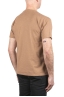 SBU 04636_23AW T-shirt girocollo aperto in cotone fiammato marrone 04