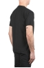 SBU 04638_23AW T-shirt girocollo aperto in cotone fiammato nero 04