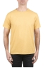 SBU 04640_23AW Flamed cotton scoop neck t-shirt yellow 01