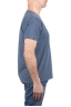 SBU 04643_23AW Camiseta cuello redondo algodón flameado azul índigo 03
