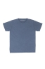 SBU 04643_23AW Flamed cotton scoop neck t-shirt indigo blue 06
