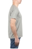 SBU 04644_23AW T-shirt girocollo aperto in cotone fiammato grigio 03
