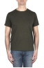 SBU 04646_23AW Camiseta de algodón flameado con cuello redondo verde 01
