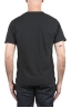 SBU 04649_23AW Camiseta de algodón negro de cuello redondo y bolsillo de parche 05