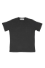 SBU 04649_23AW Camiseta de algodón negro de cuello redondo y bolsillo de parche 06