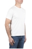 SBU 04651_23AW Camiseta de algodón blanca de cuello redondo y bolsillo de parche 02