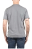 SBU 04653_23AW Camiseta de algodón gris de cuello redondo y bolsillo de parche 05