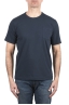 SBU 04654_23AW T-shirt col rond en coton bleu marine avec poche plaquée 01