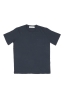 SBU 04654_23AW Camiseta de algodón azul marino de cuello redondo y bolsillo de parche 06