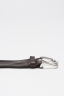 SBU 01008 Adjustable buckle closure brown washed bullhide leather 1.2 inches belt 02
