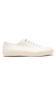 SBU 04681_23AW Classic lace up sneakers in in white cotton canvas 01
