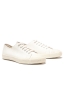 SBU 04681_23AW Classic lace up sneakers in in white cotton canvas 02