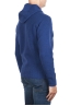 SBU 04689_23AW Blue cashmere and wool blend hooded sweater 04