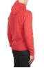 SBU 04690_23AW Coral cashmere and wool blend hooded sweater 04