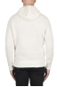 SBU 04691_23AW White cashmere and wool blend hooded sweater 05