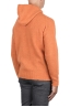 SBU 04692_23AW Orange cashmere and wool blend hooded sweater 04