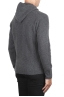 SBU 04693_23AW Grey cashmere and wool blend hooded sweater 04