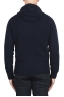 SBU 04694_23AW Navy blue cashmere and wool blend hooded sweater 05