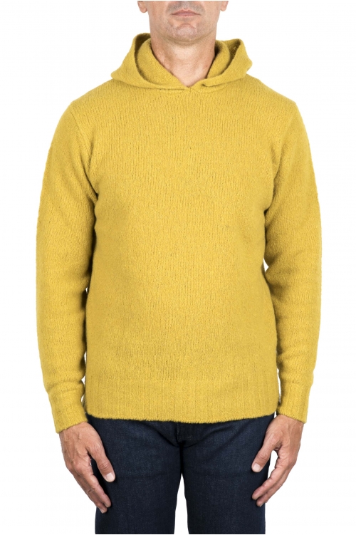 SBU 04695_23AW Jersey con capucha de mezcla de lana y cachemira amarillo 01