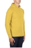 SBU 04695_23AW Yellow cashmere and wool blend hooded sweater 02