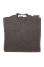 SBU 04698_23AW Brown cashmere and wool blend crew neck sweater 06