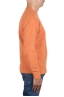 SBU 04701_23AW Orange cashmere and wool blend crew neck sweater 03
