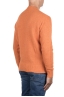 SBU 04701_23AW Orange cashmere and wool blend crew neck sweater 04