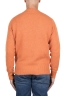 SBU 04701_23AW Orange cashmere and wool blend crew neck sweater 05