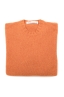 SBU 04701_23AW Orange cashmere and wool blend crew neck sweater 06