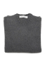 SBU 04702_23AW Grey cashmere and wool blend crew neck sweater 06