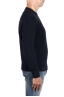 SBU 04704_23AW Blue cashmere and wool blend crew neck sweater 03