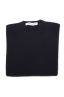 SBU 04704_23AW Blue cashmere and wool blend crew neck sweater 06