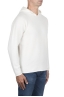 SBU 04707_23AW White merino wool blend hooded sweater 02