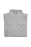 SBU 04712_23AW Grey mock neck raw cut sweater 06