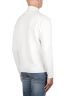 SBU 04716_23AW White mock neck raw cut sweater 04