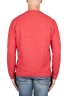 SBU 04721_23AW Red merino extra fine blend round neck sweater  05