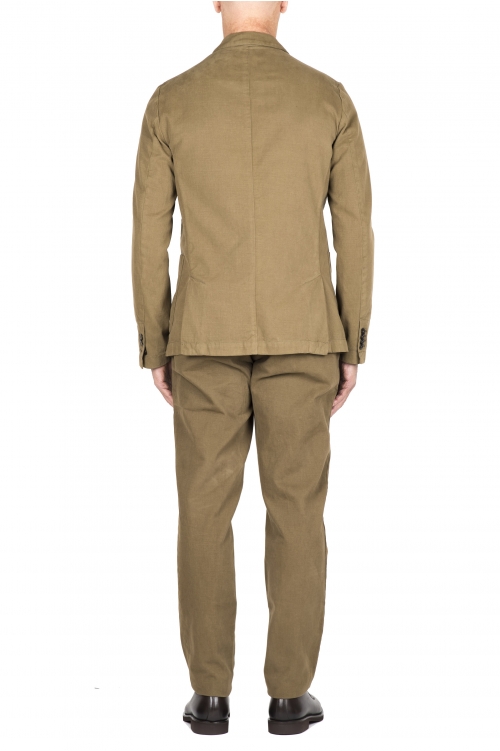 SBU 04724_23AW Green cotton sport suit blazer and trouser 01