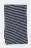 SBU 01018 Classic striped winter scarf in cashmere blend black and grey 02