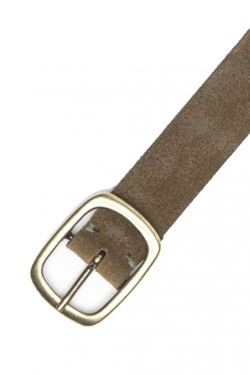 SBU 04798_23AW Beige suede leather belt 1,2 inches 01
