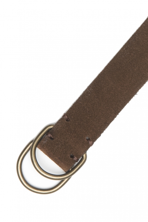 SBU 04802_23AW Brown bullhide leather belt 1.2 inches 01