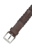 SBU 04808_23AW Brown braided leather belt 1.4 inches  04