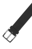 SBU 04818_23AW Clásico cinturón en gamuza negro 3.5 cm 03