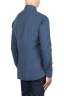 SBU 04889_24SS Camisa de sarga de algodón azul índigo 04
