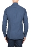 SBU 04889_24SS Camisa de sarga de algodón azul índigo 05